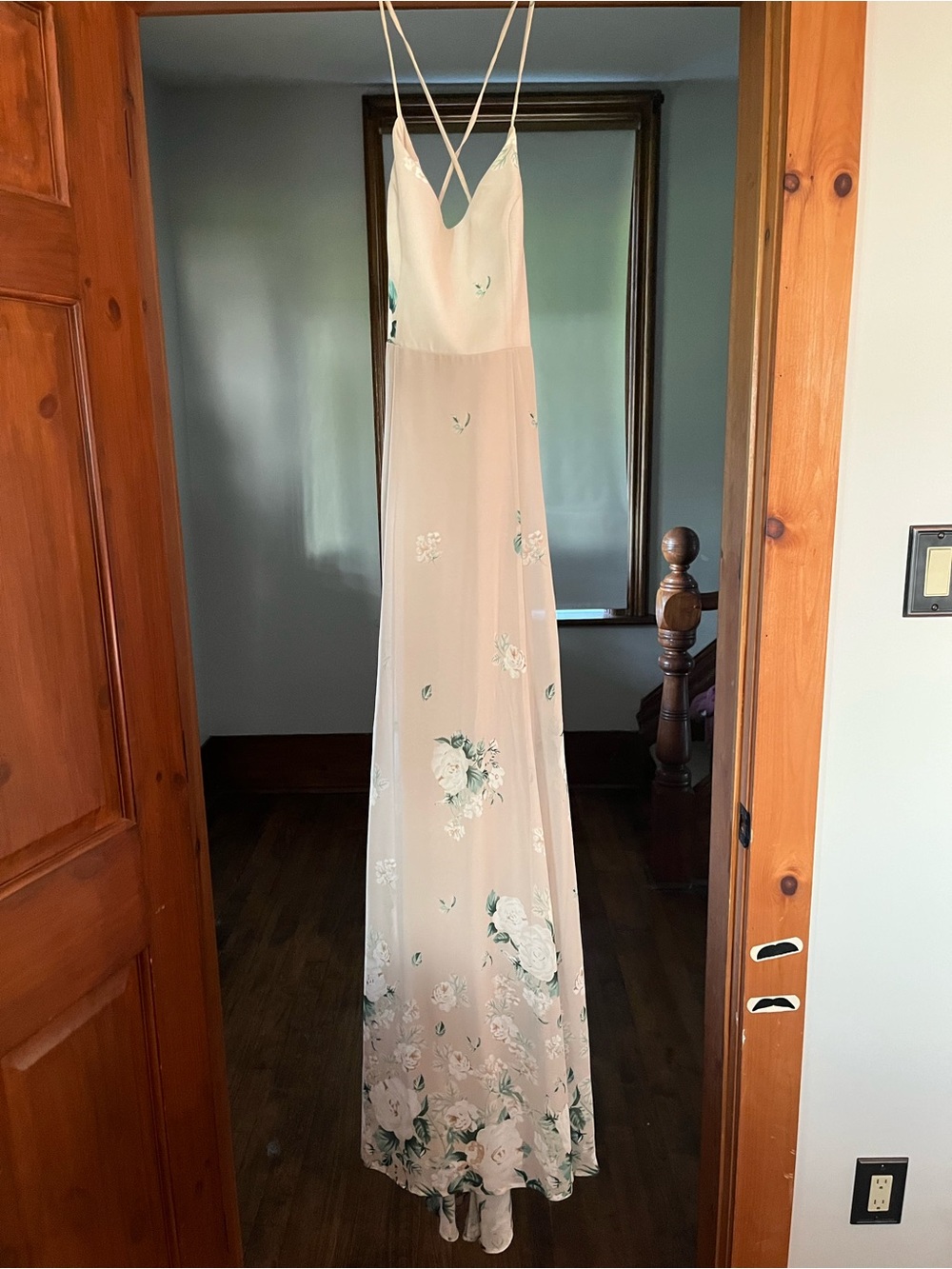 Show Me Your MuMu Blush Floral Slip Maxi Dress